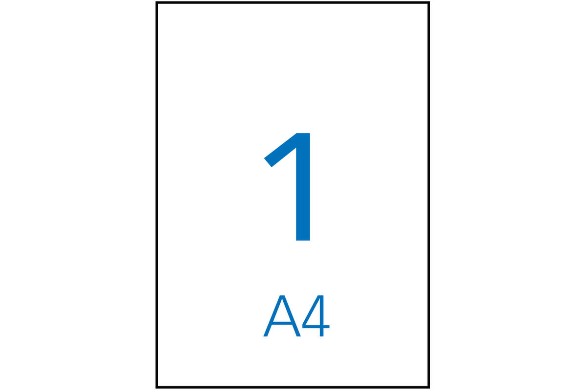 Etiketten Apli A4 210 x 297 , 100 vel